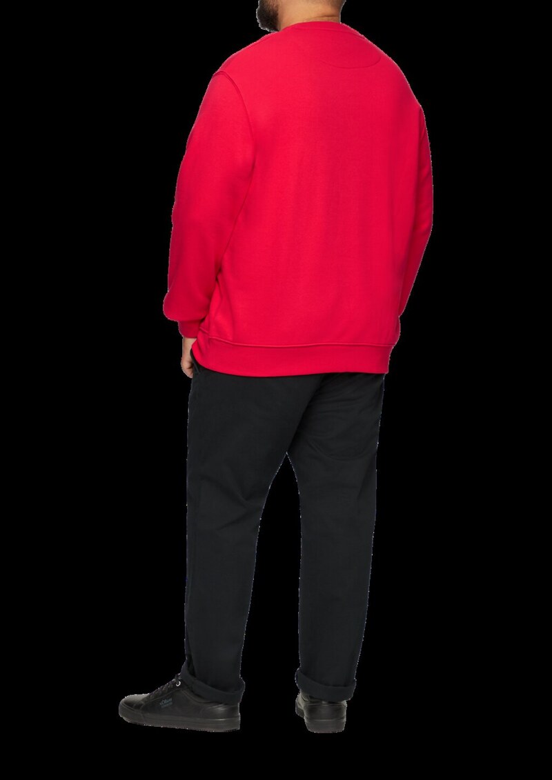 Sweatshirt aus Baumwollmix mit Logo-Detail