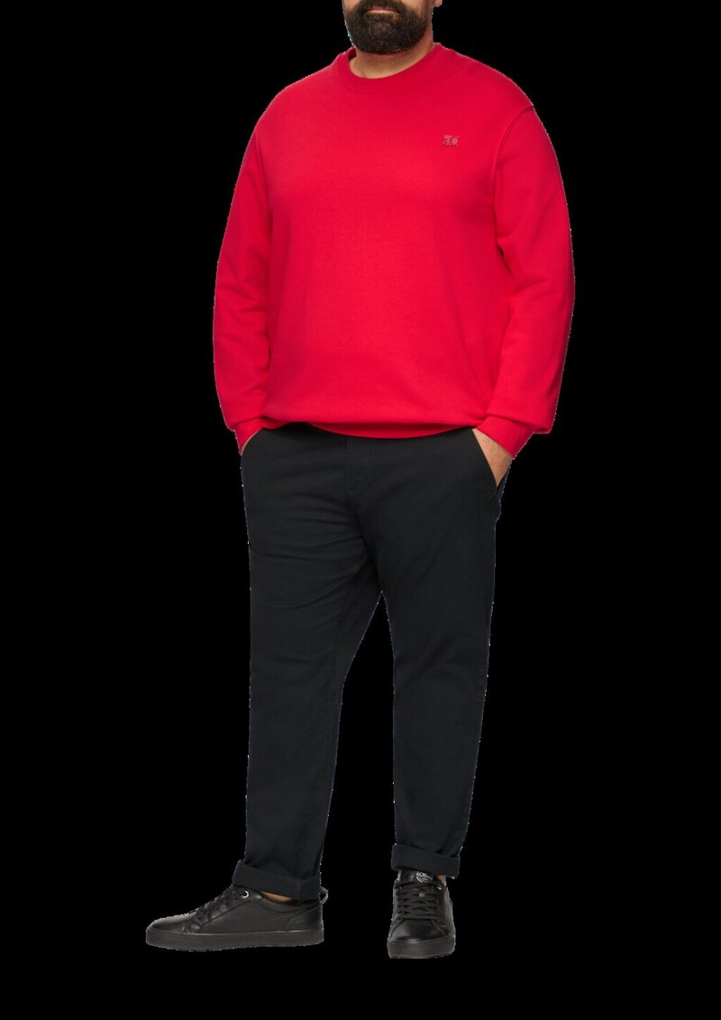 Sweatshirt aus Baumwollmix mit Logo-Detail