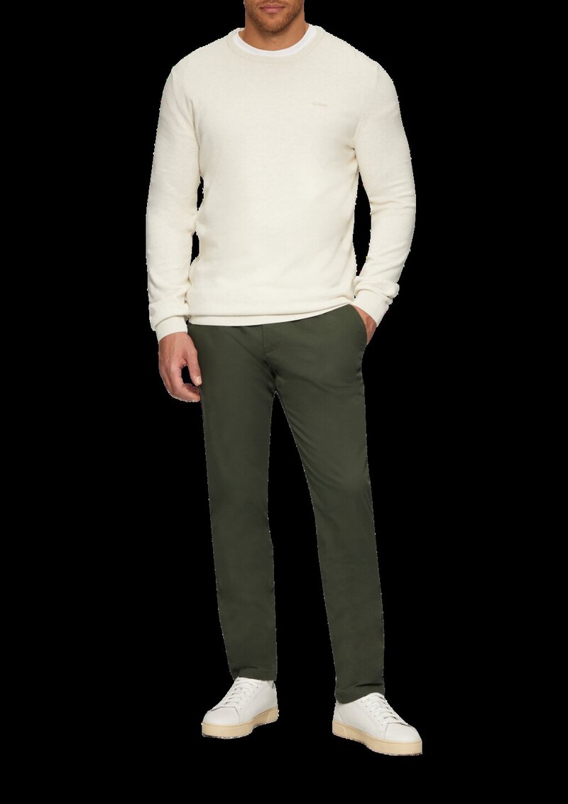 Slim: Elastische Hose aus Baumwollmix