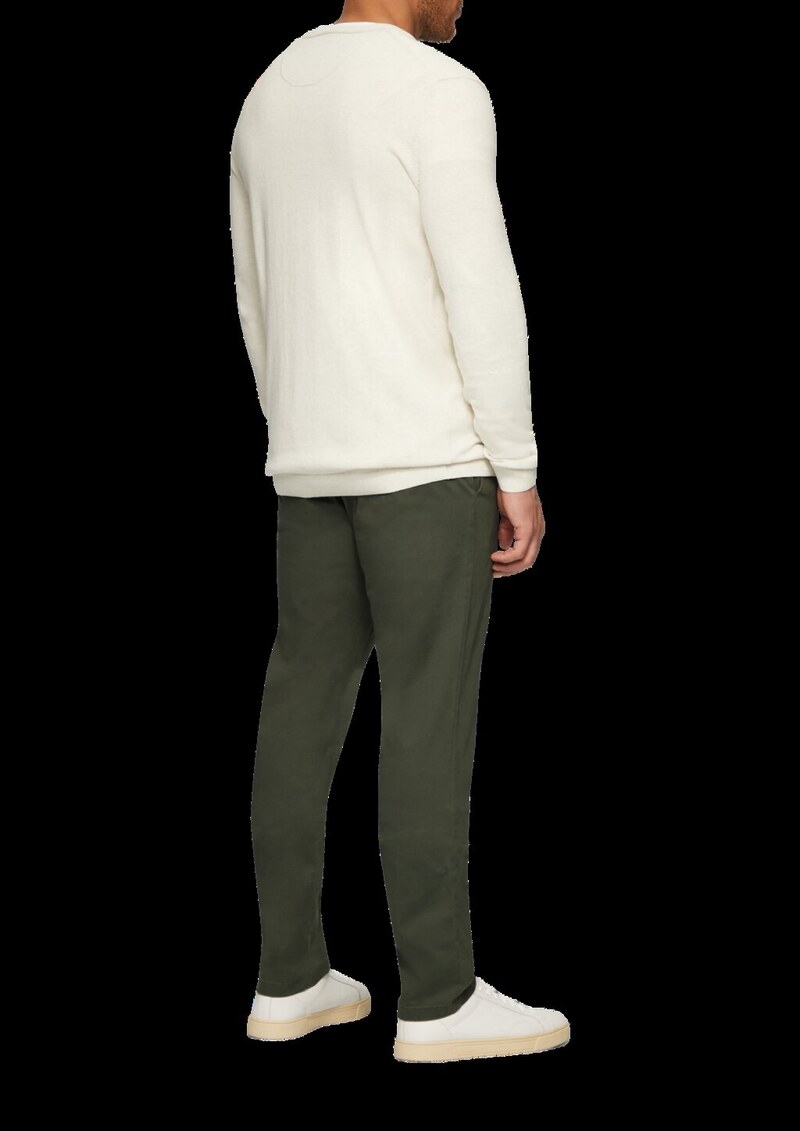 Slim: Elastische Hose aus Baumwollmix