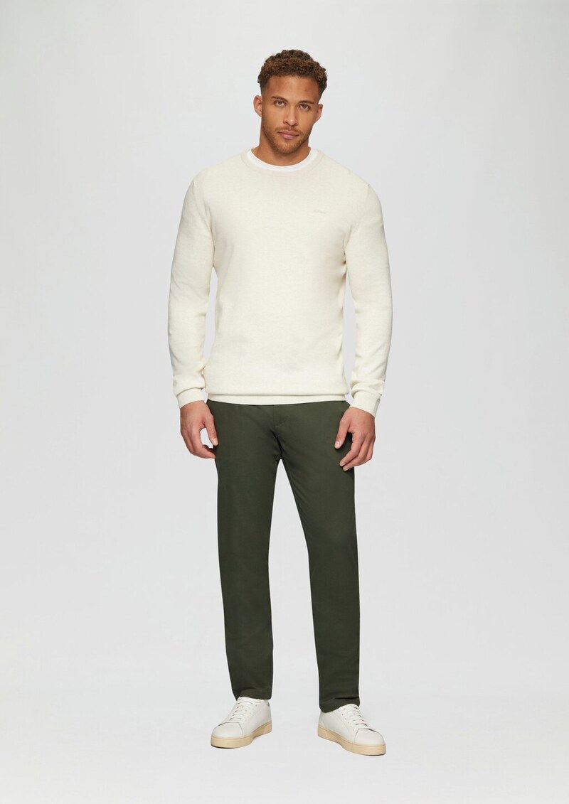 Slim: Elastische Hose aus Baumwollmix