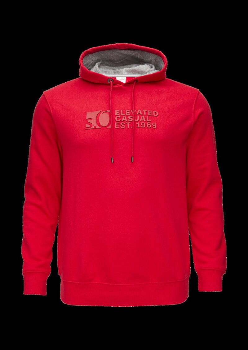 Kapuzen-Sweatshirt mit Logo-Print