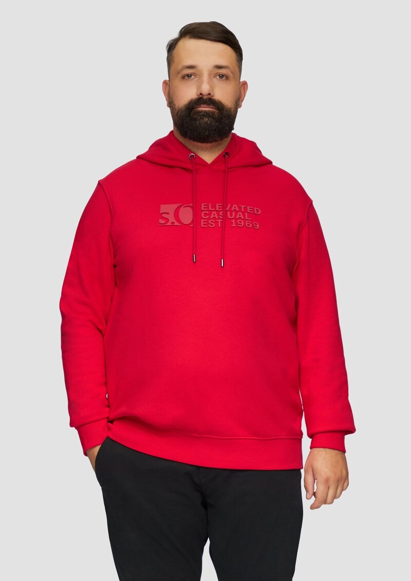 Kapuzen-Sweatshirt mit Logo-Print