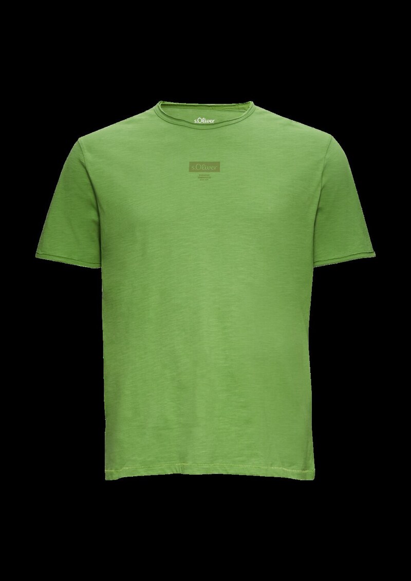 T-Shirt mit Flammgarnstruktur