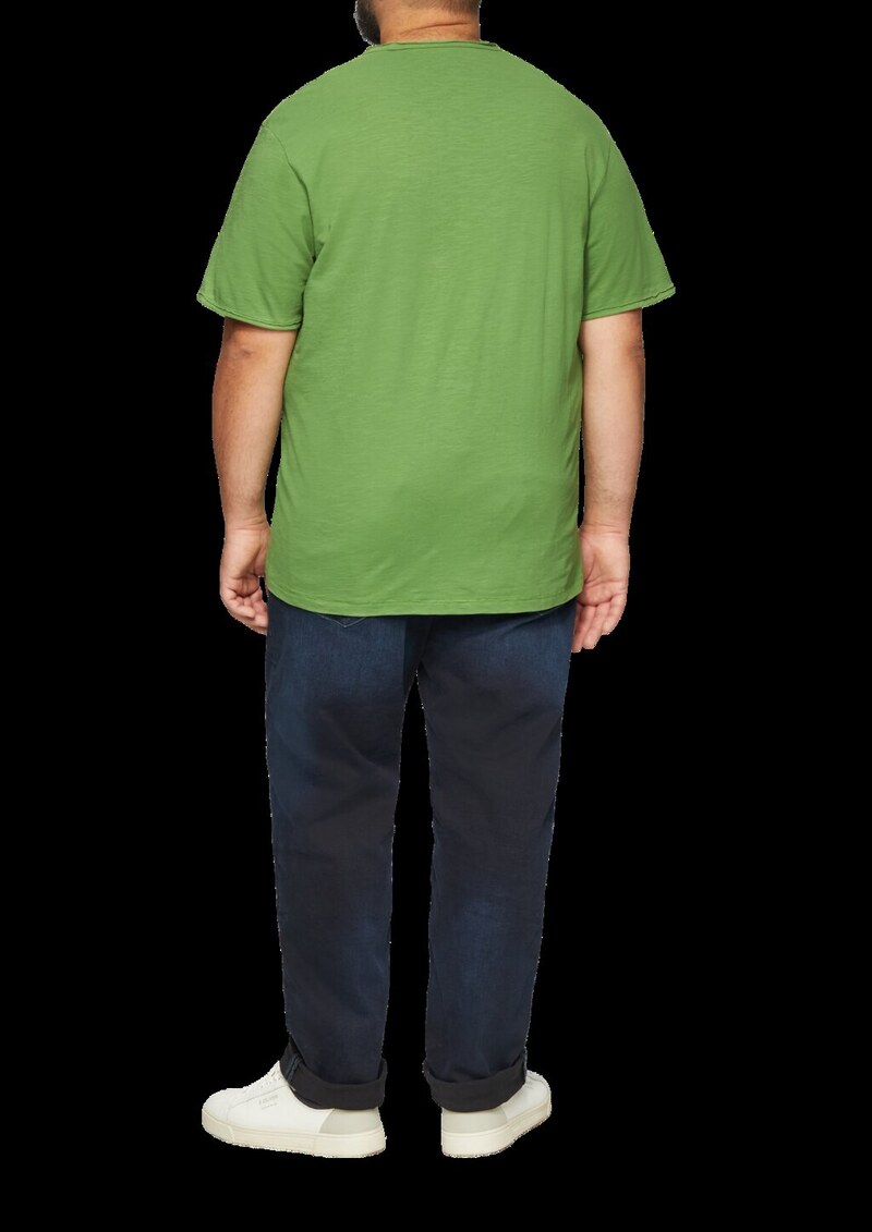 T-Shirt mit Flammgarnstruktur