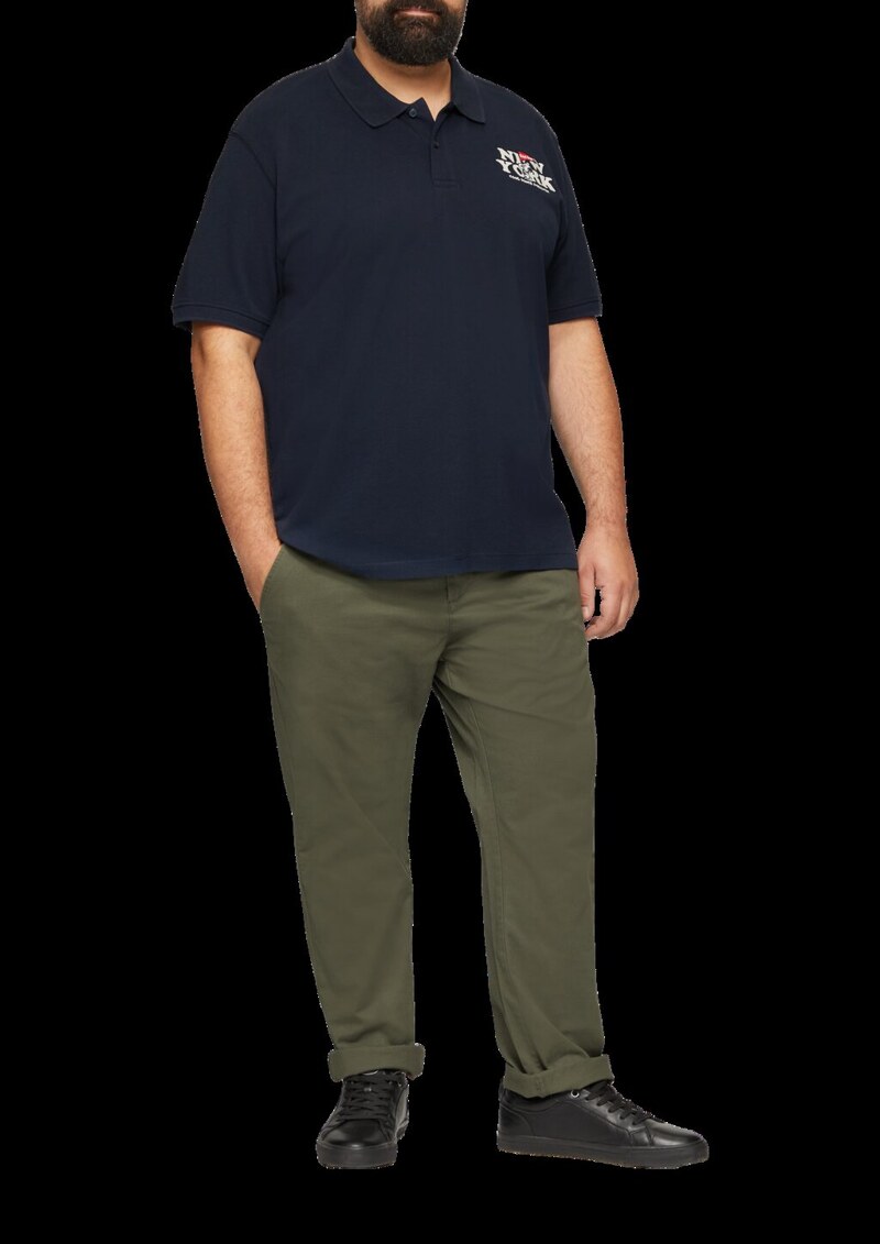 Poloshirt aus Baumwollpiqué mit Peanuts®-Motiv