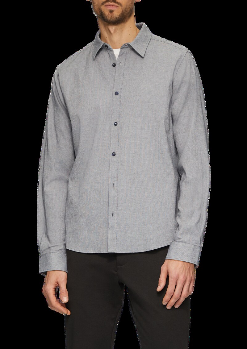 Strukturiertes Hemd aus Seersucker