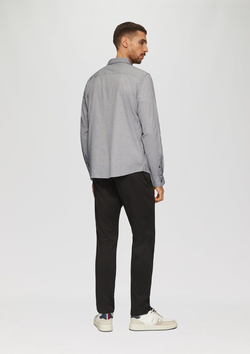 Strukturiertes Hemd aus Seersucker