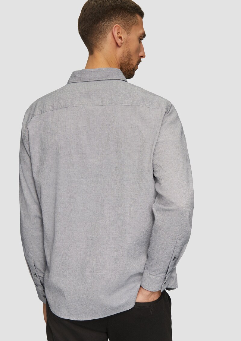 Strukturiertes Hemd aus Seersucker