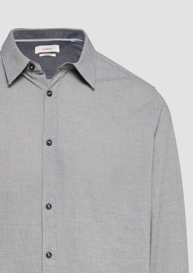 Strukturiertes Hemd aus Seersucker