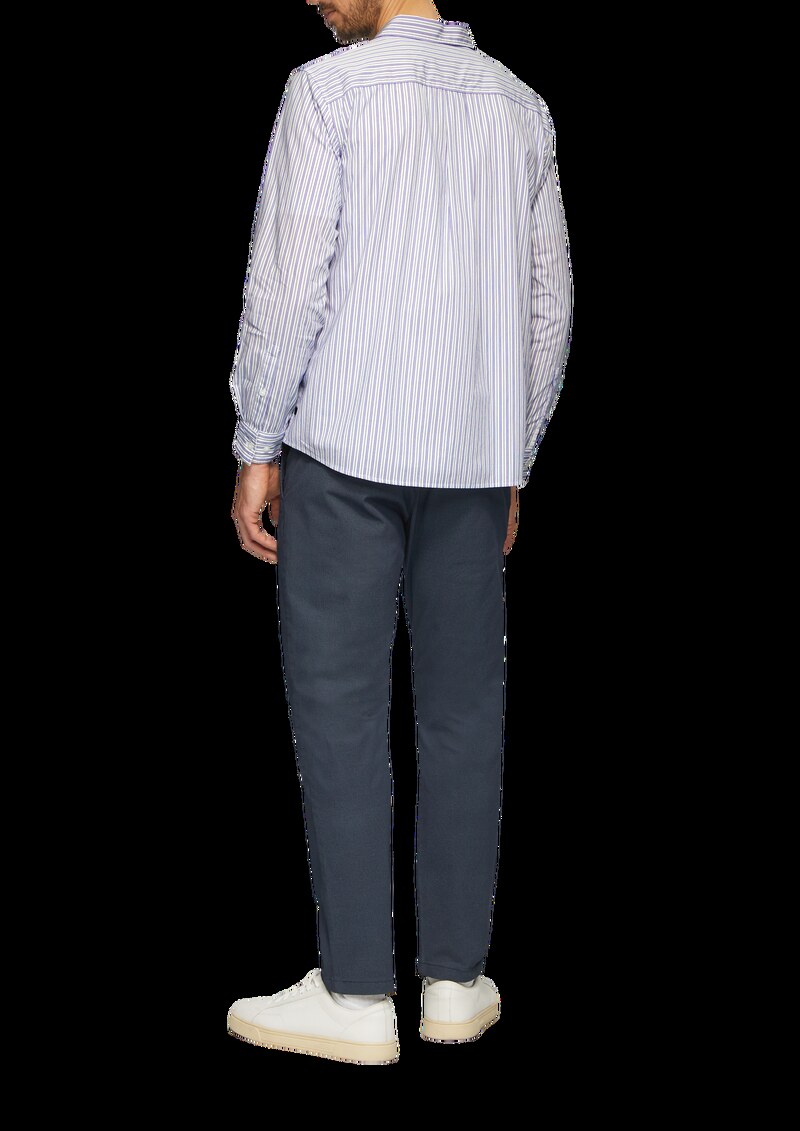 Regular Fit: Gestreiftes Hemd aus Popelin
