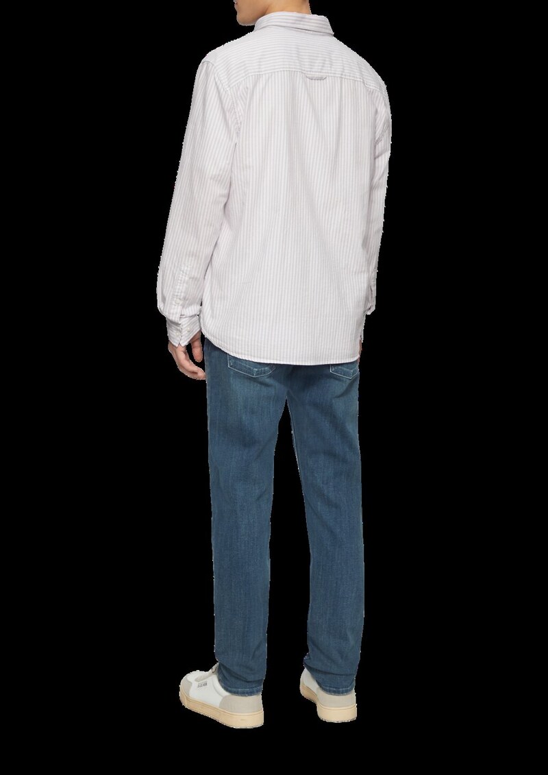 Regular Fit: Gestreiftes Oxford-Hemd