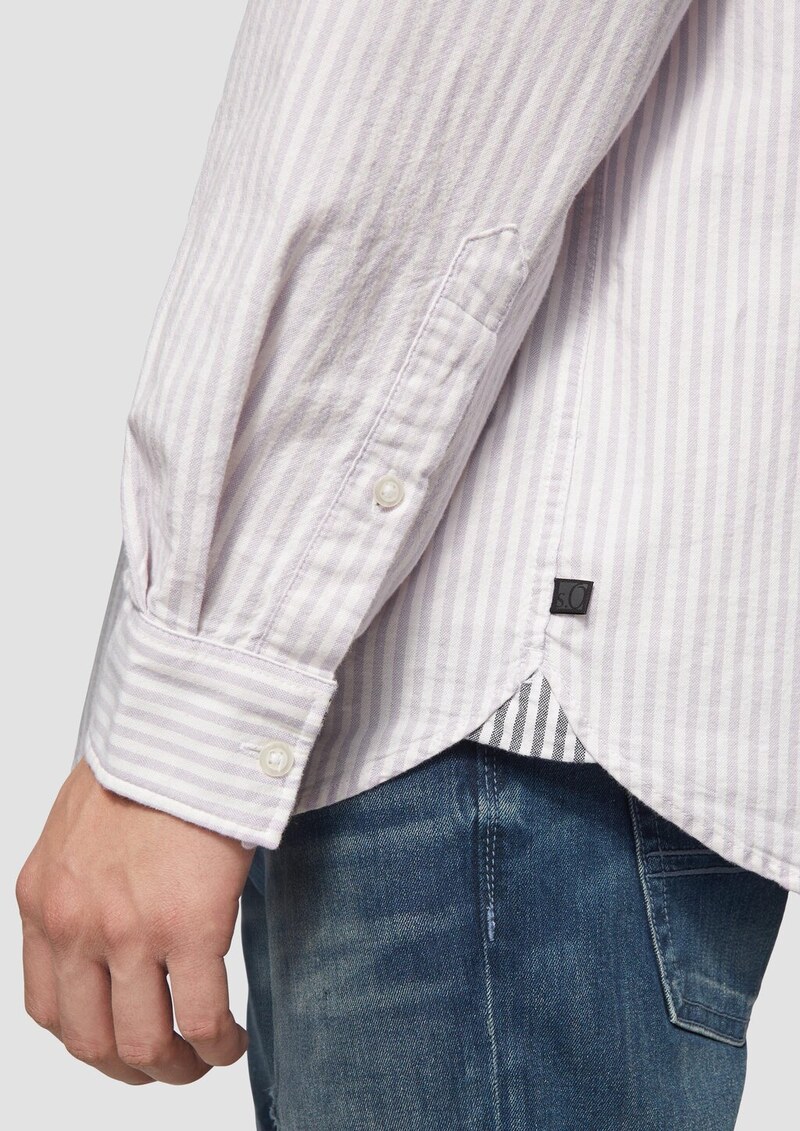 Regular Fit: Gestreiftes Oxford-Hemd