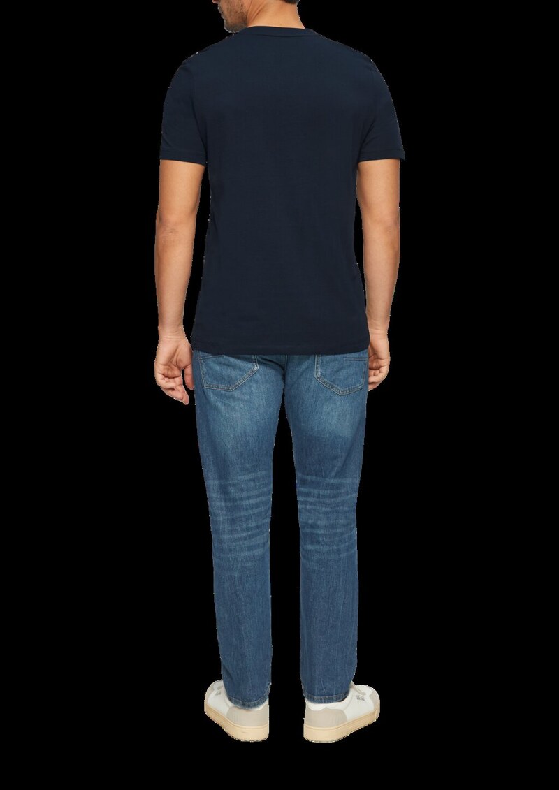 T-Shirt mit Crew Neck und Frontprint