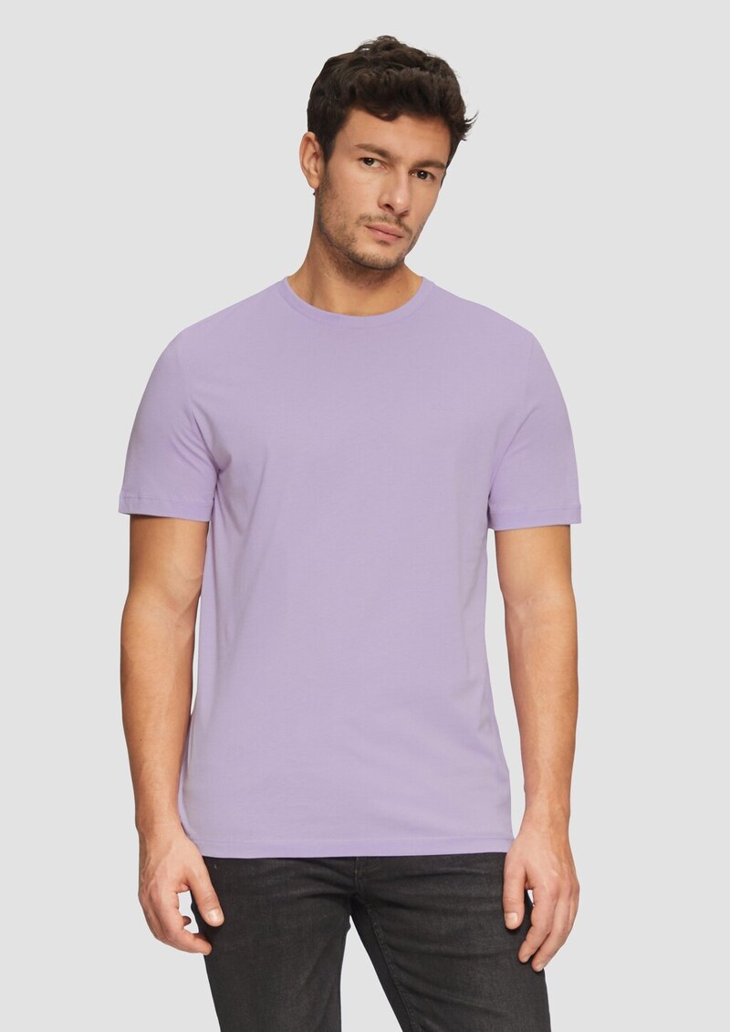 Baumwoll-T-Shirt mit kleinem Logo-Print