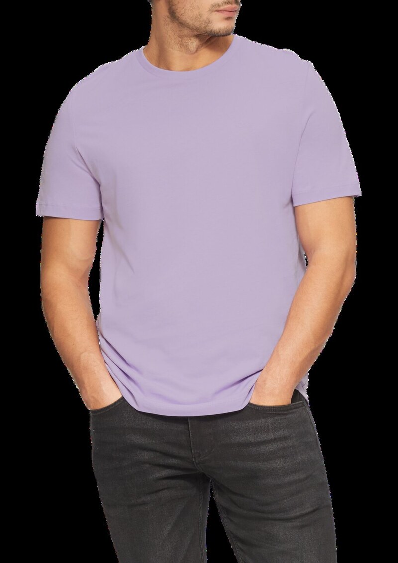 Baumwoll-T-Shirt mit kleinem Logo-Print