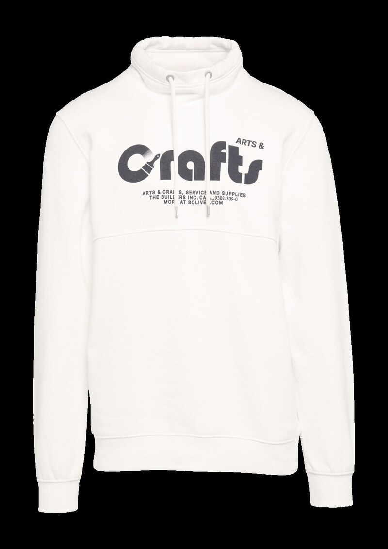Sweatshirt mit Frontprint und Snood-Kragen