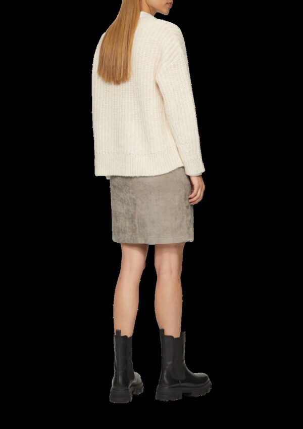 Feincord-Rock mit Elastikbund und Taschen