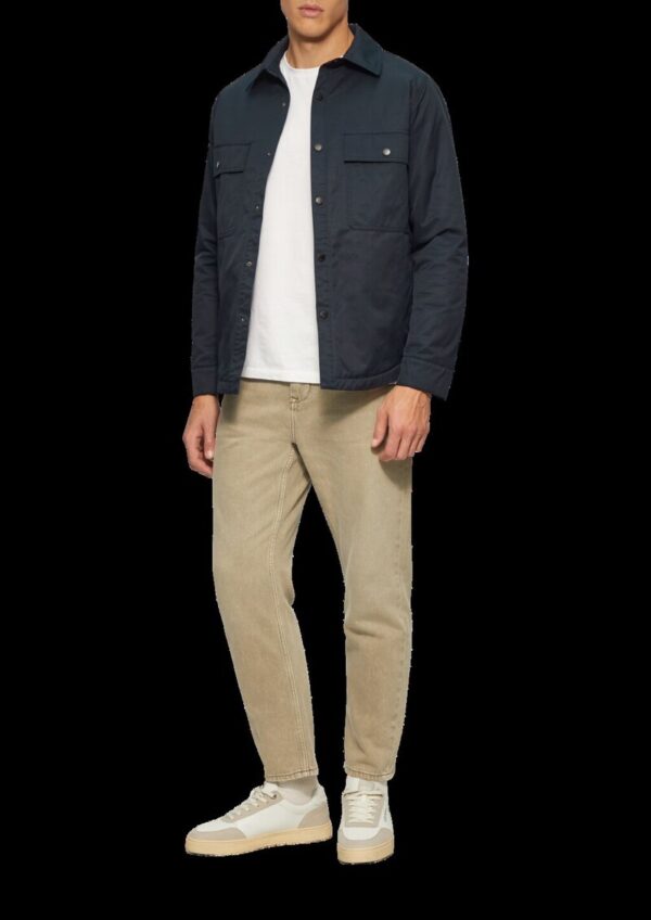 Gefüttertes Twill-Overshirt mit Brusttaschen