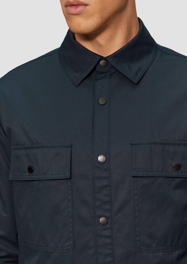 Gefüttertes Twill-Overshirt mit Brusttaschen