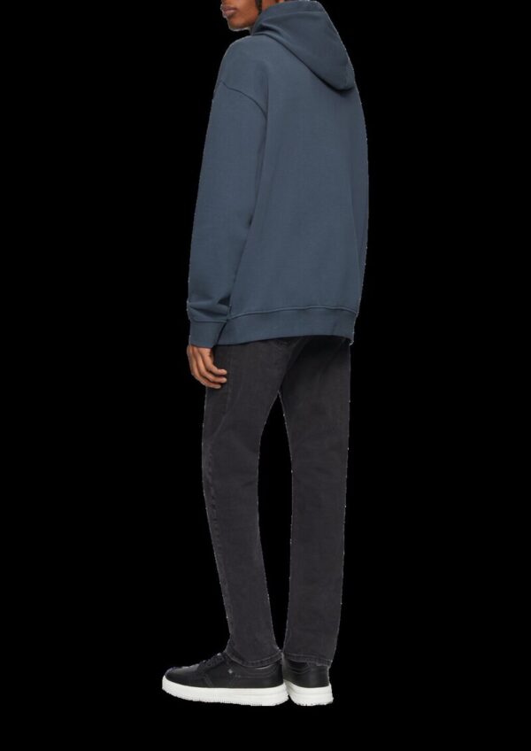 Sweathirt-Jacke mit Kapuze und Frontdruck