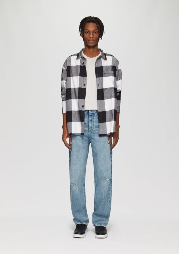 Denim / Loose Fit / Mid Rise / Straight Leg