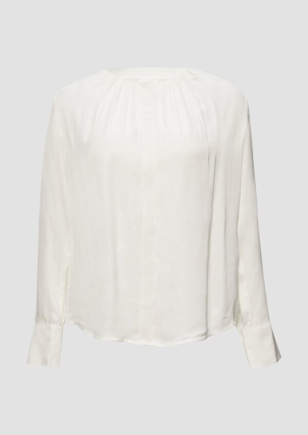 Elegante Bluse mit verdeckter Knopfleiste