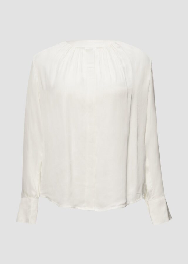 Elegante Bluse mit verdeckter Knopfleiste