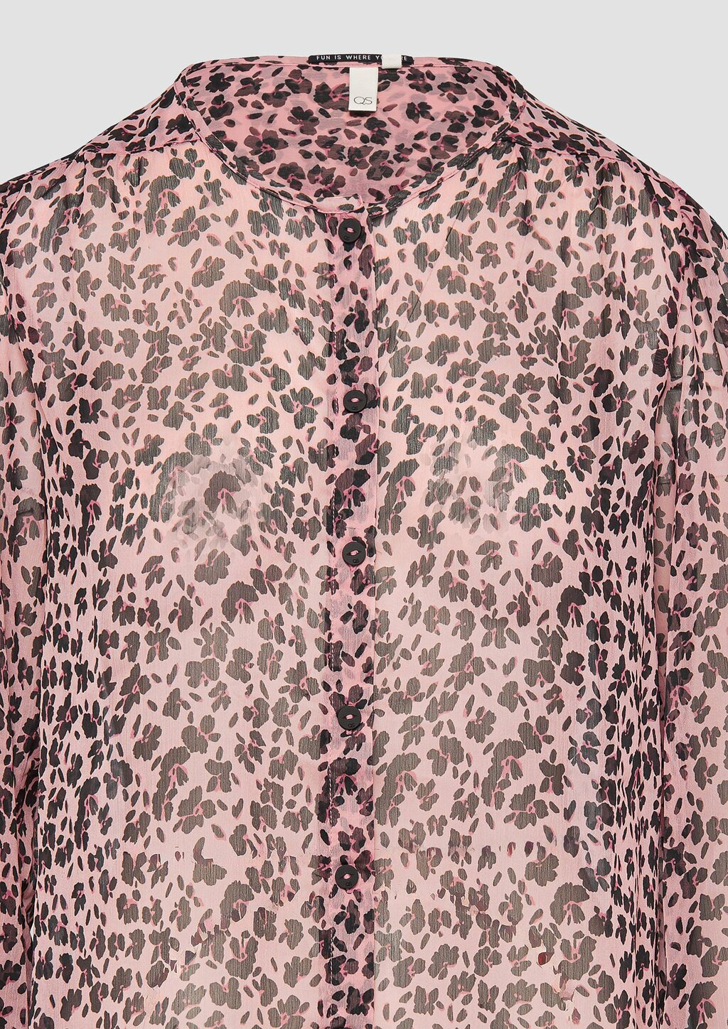 Leicht transparente Chiffonbluse mit All-over-Print