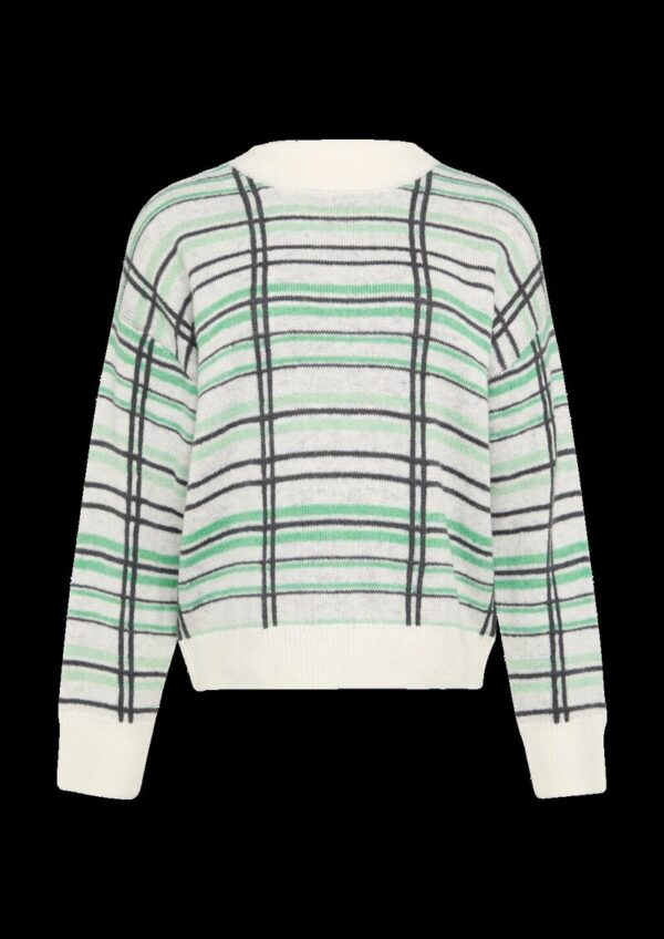 Strickpullover aus Wollmix mit Karomuster