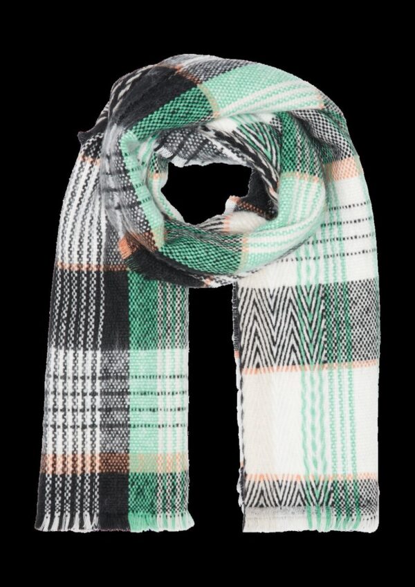 Karierter Schal mit Fransen