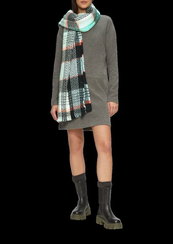 Karierter Schal mit Fransen