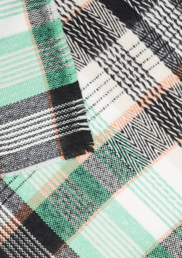 Karierter Schal mit Fransen