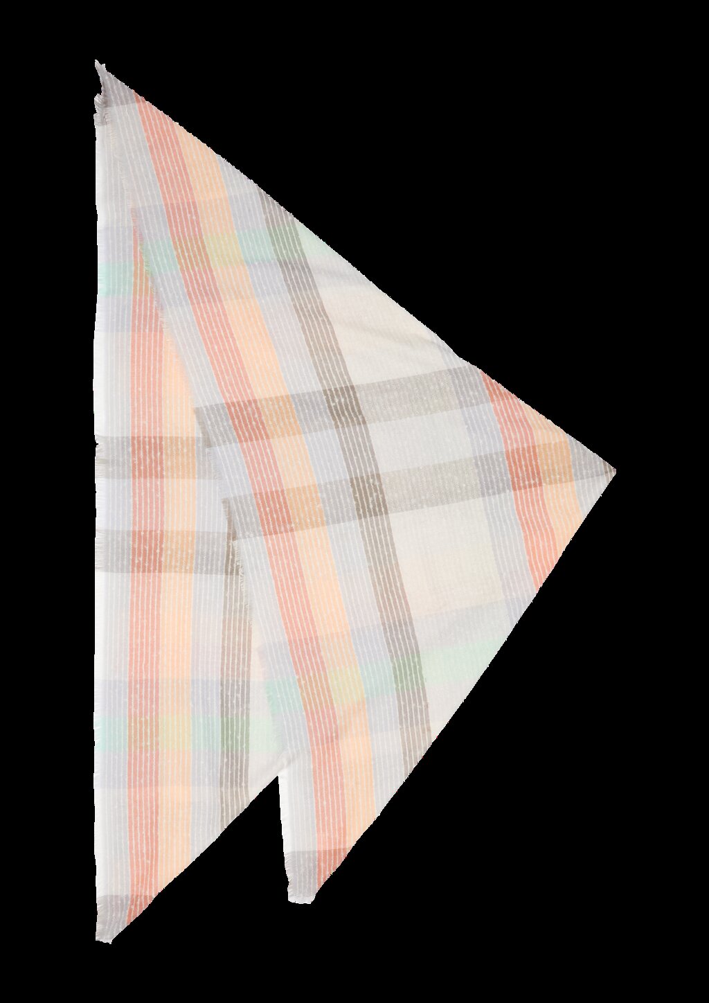 Quadratischer Schal mit Karomuster