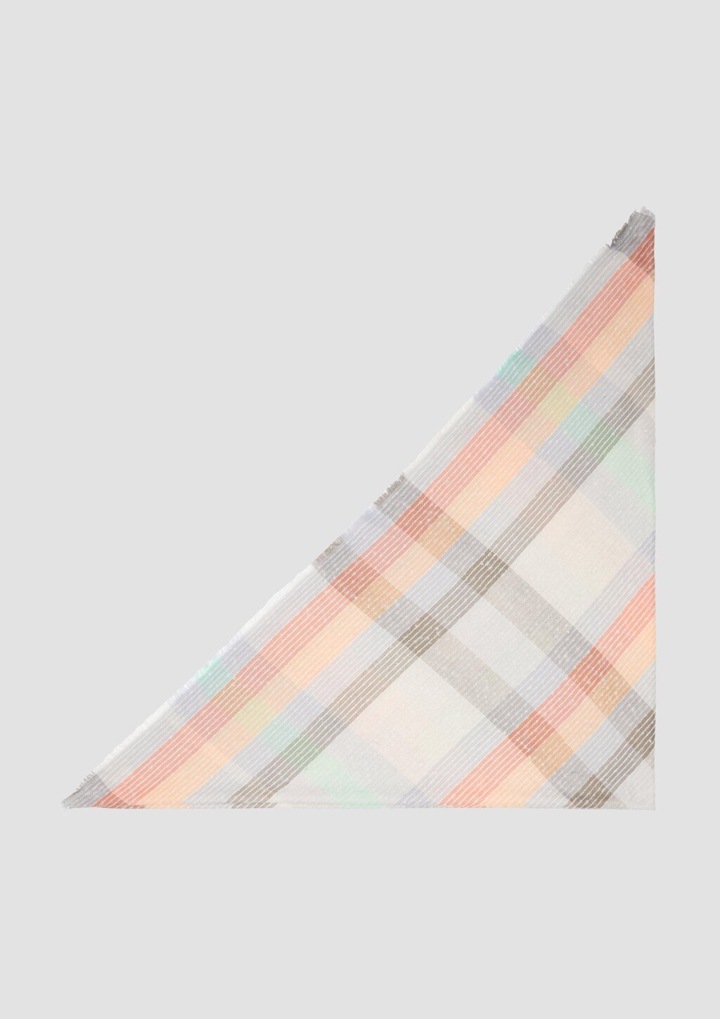 Quadratischer Schal mit Karomuster