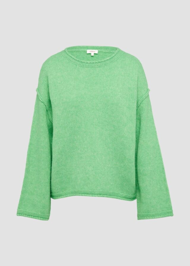Strickpullover mit weiten Ärmeln im Relaxed Fit