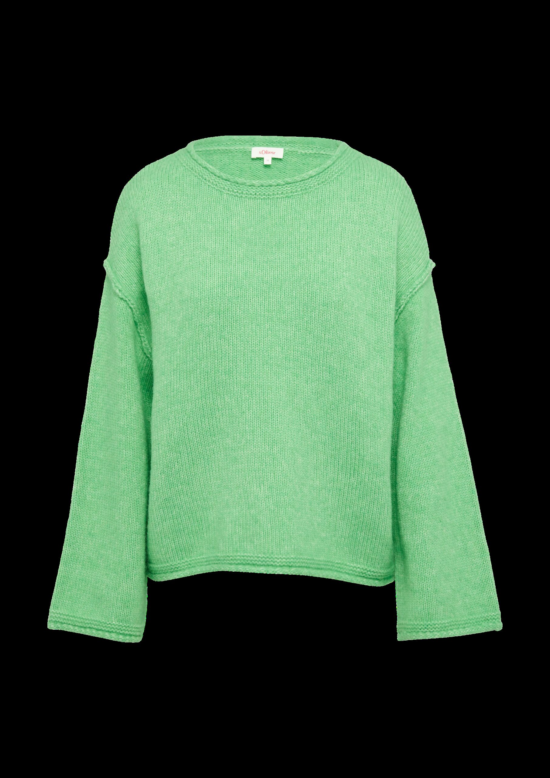 Strickpullover mit weiten Ärmeln im Relaxed Fit