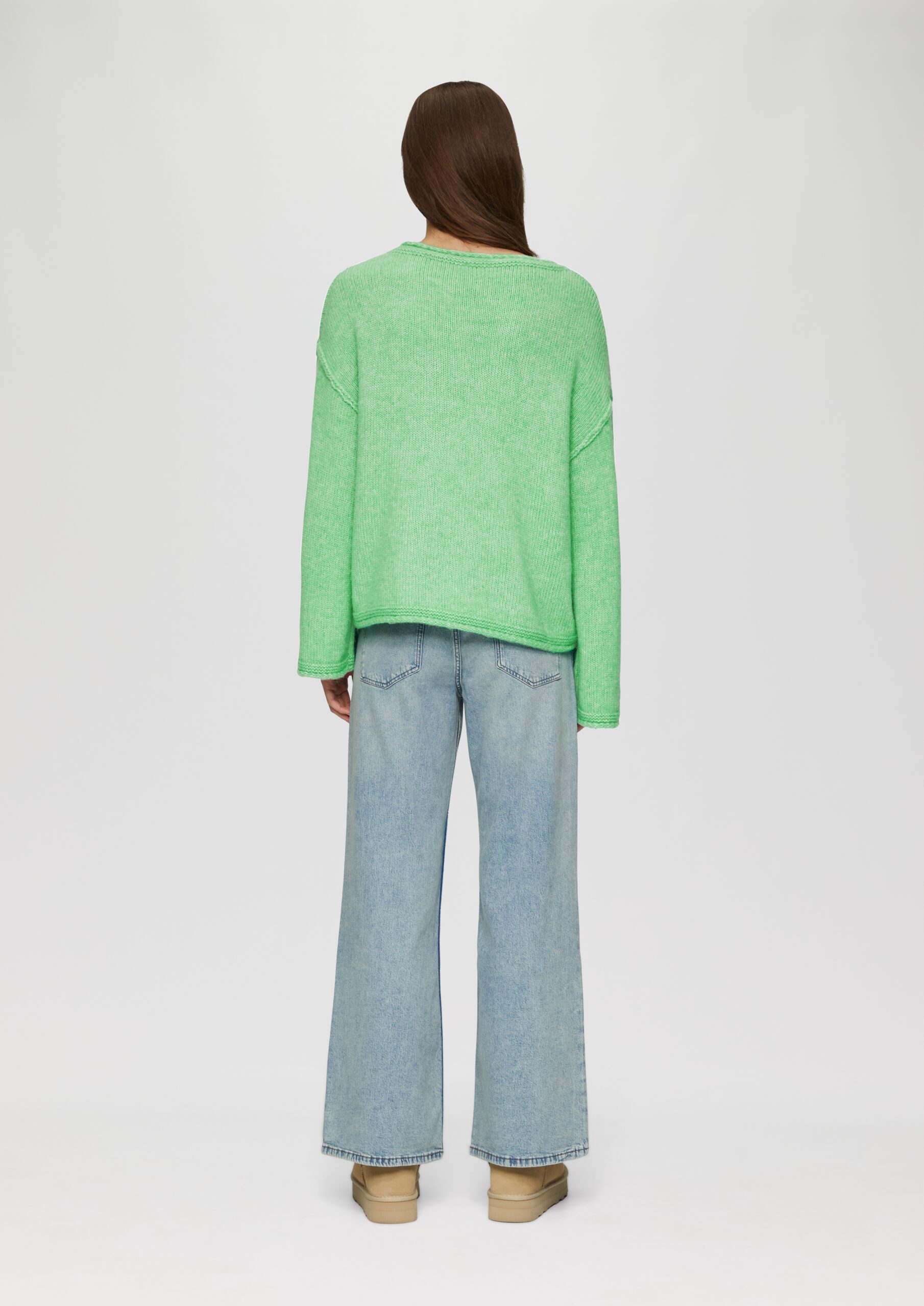 Strickpullover mit weiten Ärmeln im Relaxed Fit