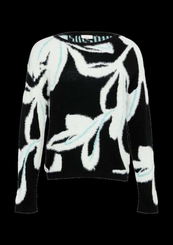 Strickpullover mit Intarsienmuster