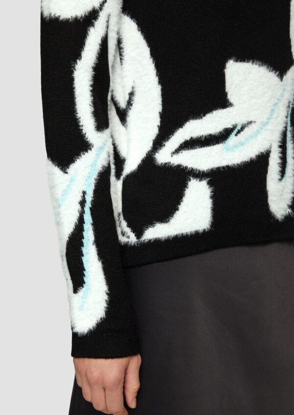 Strickpullover mit Intarsienmuster