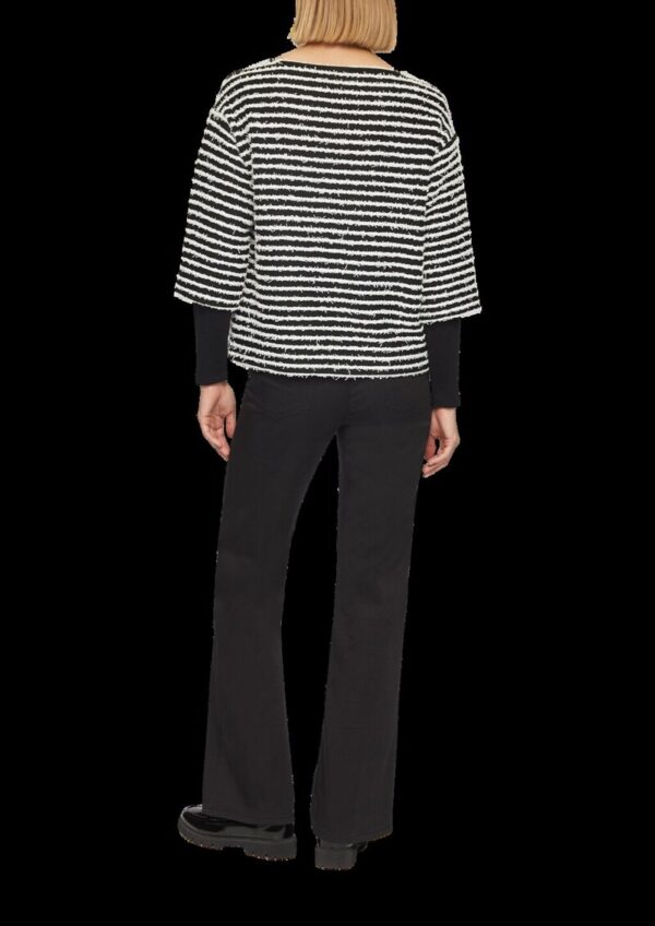 Sweatshirt mit Strukturstreifen