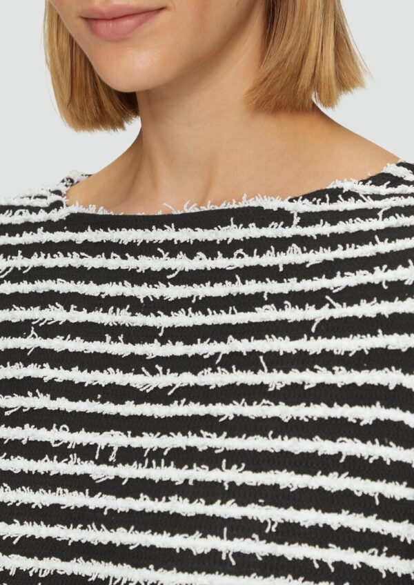 Sweatshirt mit Strukturstreifen