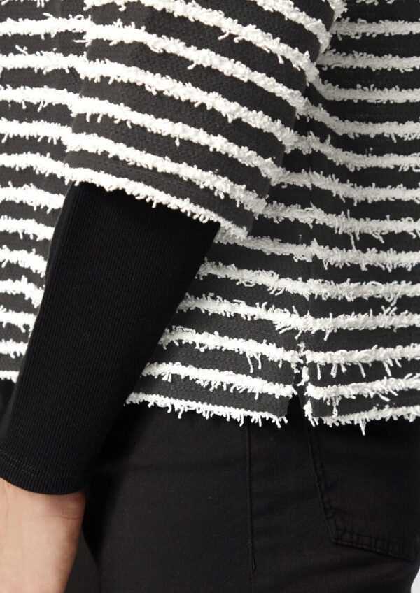 Sweatshirt mit Strukturstreifen