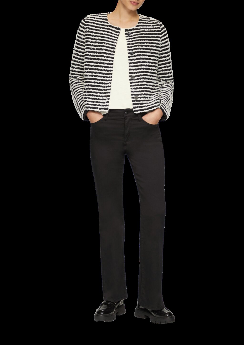 Shirt aus Viskosemix mit Pailletten