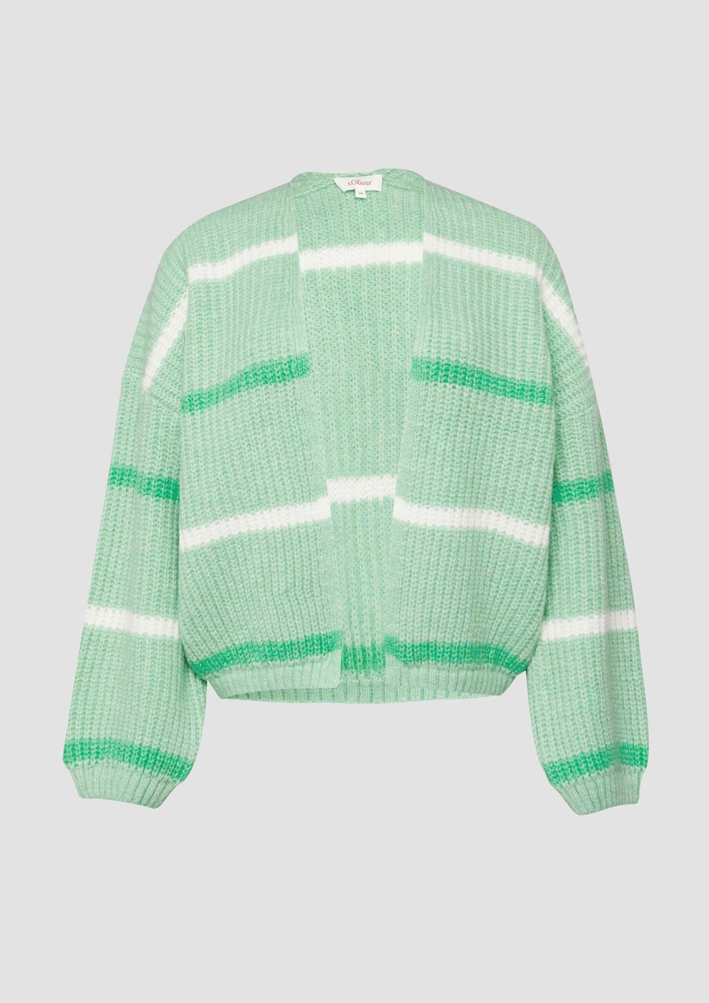 Kurzer Cardigan mit überschnittenen Schultern