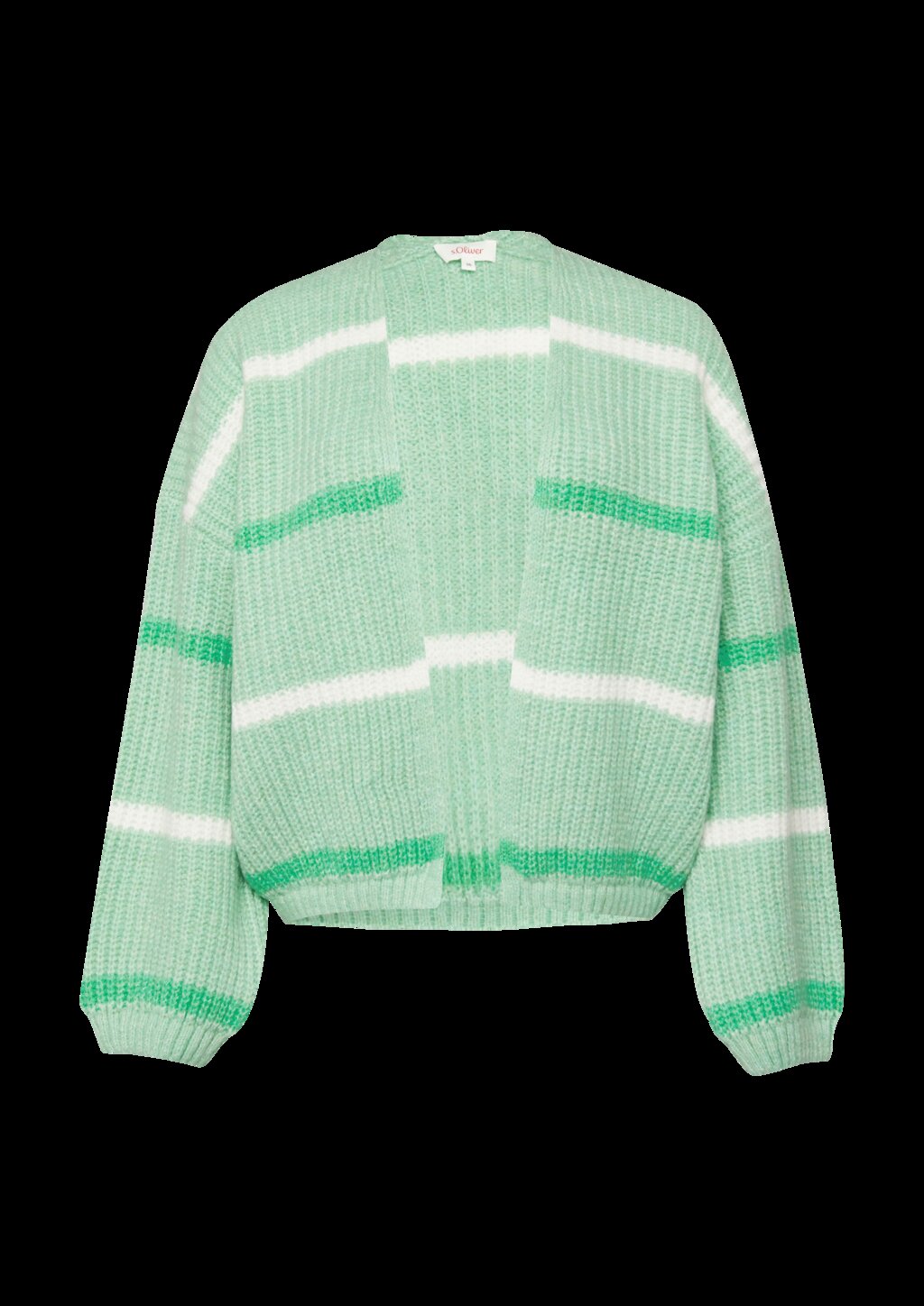 Kurzer Cardigan mit überschnittenen Schultern