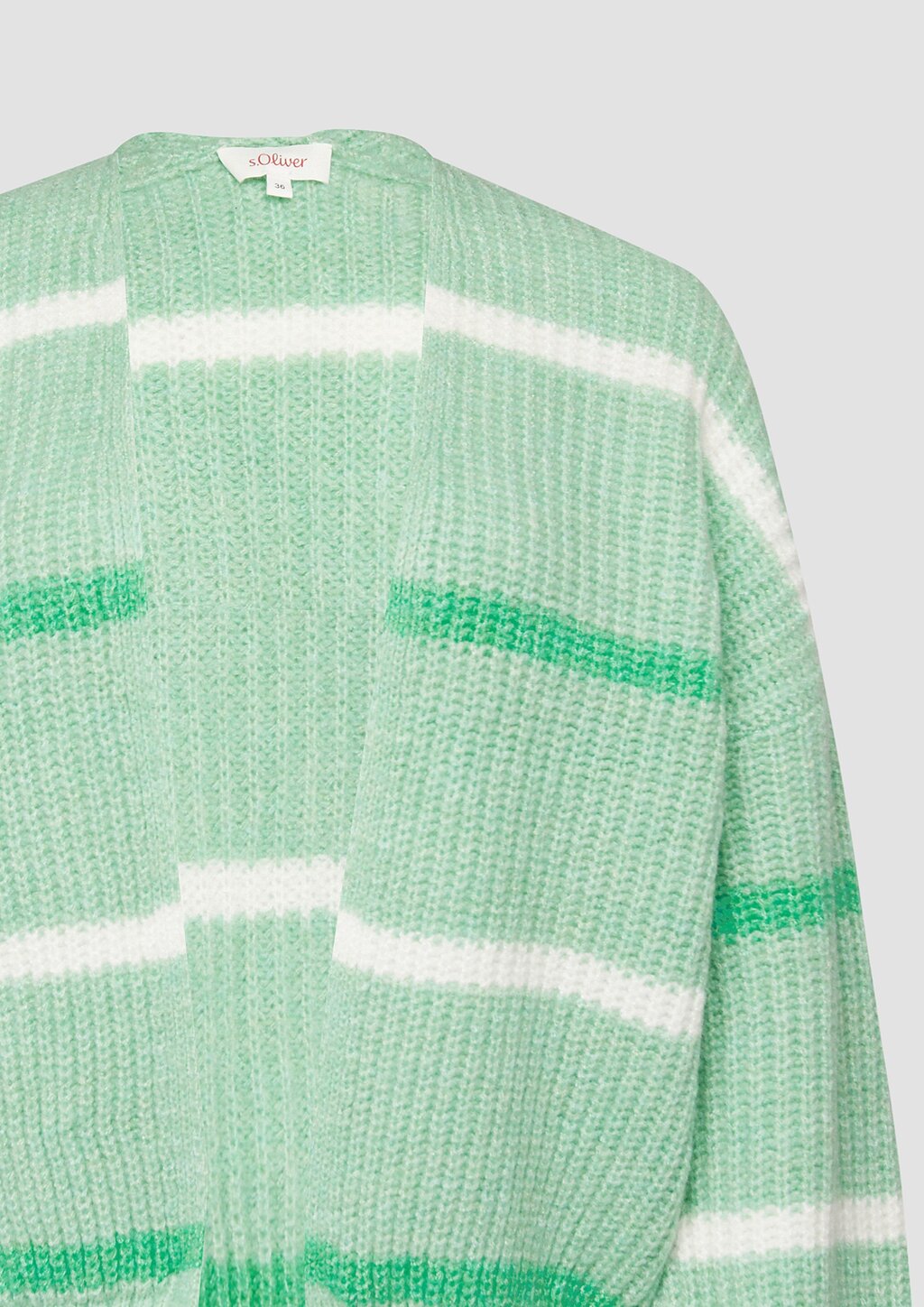 Kurzer Cardigan mit überschnittenen Schultern