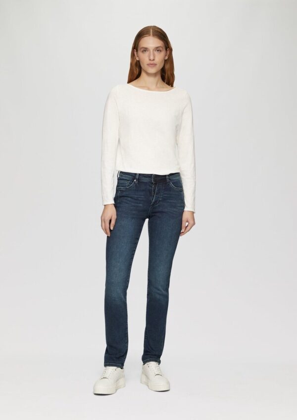 Jeans Betsy / Slim Fit / Mid Rise / Slim Leg / Knopfdetail