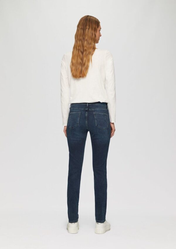 Jeans Betsy / Slim Fit / Mid Rise / Slim Leg / Knopfdetail