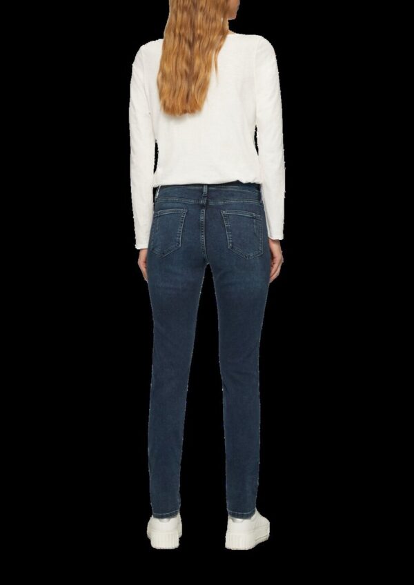 Jeans Betsy / Slim Fit / Mid Rise / Slim Leg / Knopfdetail